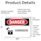 Signmission Corrosive Danger Sign, Vinyl Decal, 10in W x 7in L, 2PK OS-2PACK-DS-D-710-L-2003 - alternate 2